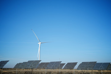 Photovoltaic panels view