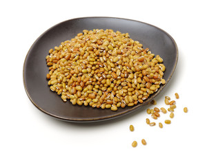 White adzuki bean on white background