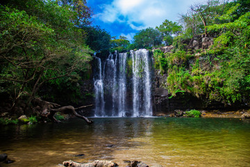 Beautiful waterfall Llanos de Cortez  in Liberia, Costa Rica.
