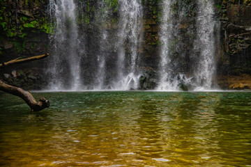 Beautiful waterfall Llanos de Cortez  in Liberia, Costa Rica.