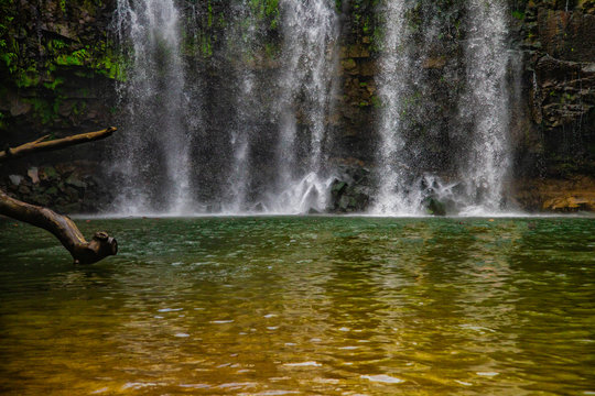 Beautiful waterfall Llanos de Cortez in Liberia, Costa Rica. © Ksenia