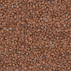 Coffee Beans Texture Pattern - Seamless