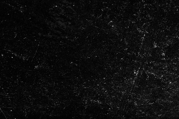 Fototapeta premium Blank black scratched horizontal distress texture chalkboard background