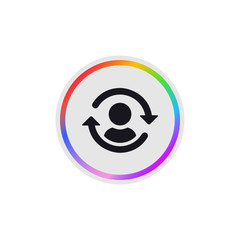 Fototapeta premium Update Userlist - Modern App Button