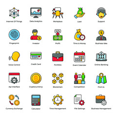 Online Business Flat Vectors Pack 
