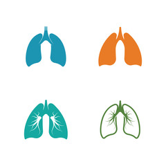 lungs icon vector illustration