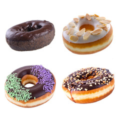 donut or donut isolated on white background new.