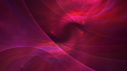 3D rendering abstract red fractal light background