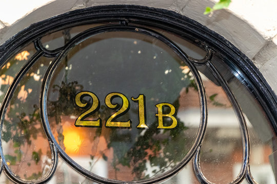 Sherlock Holmes Famous Front Door Address 221B Baker Street, London