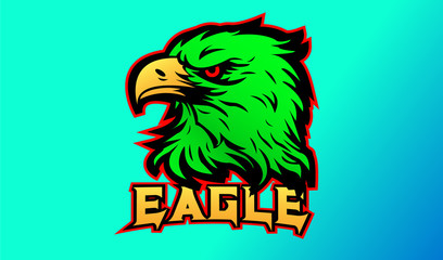 Green Eagle vector Illustration