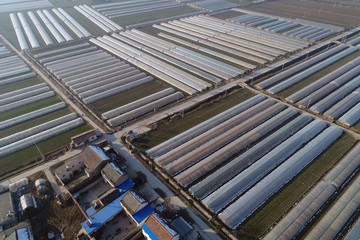 Aerial shooting of China's rural production and life scenes
