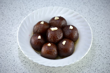 Indian Dessert or Sweet Dish Gulab Jamun