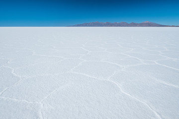 Salar de Uyuni salt flat during dry season, Bolivia