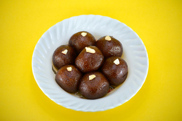 Indian Dessert or Sweet Dish Gulab Jamun