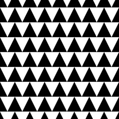 seamless black and white pattern with triangles. vector illustration