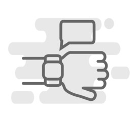 Fototapeta premium Message related Icon on background. Vector illustration