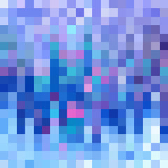 Multi color abstract background with squares pixel mosaic vector illustration.