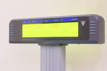Electronic scale.display of electronic scales with zero value.