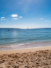 Fototapeta na wymiar Waikiki beach in Honolulu, Oahu Island, Hawaii.