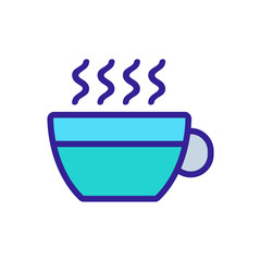 chocolate cocoa icon vector. Thin line sign. Isolated contour symbol illustration