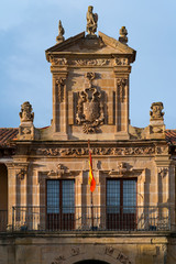 Fototapeta na wymiar Town Hall, Plaza Mayor,Main Square, Santo Domingo de la Calzada, La Rioja, Spain, Europe, The Way of St. James
