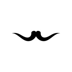 Mustache icon vector design templates