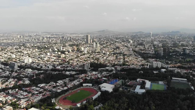 Drone shot of the city of Guadalajara. (Guadalajara, Jalisco, M&eacute;xico)