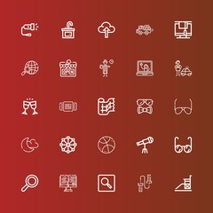 Editable 25 view icons for web and mobile