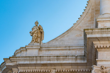 Sullpture of Mother Church of San Giorgio Martire, Locorotondo, Italy
