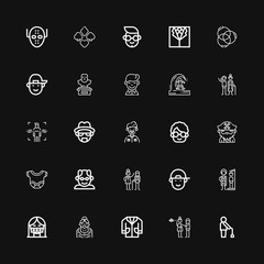 Editable 25 adult icons for web and mobile
