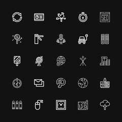 Editable 25 arrow icons for web and mobile