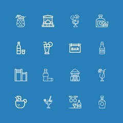 Editable 16 whiskey icons for web and mobile