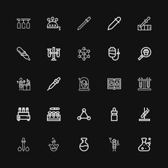 Editable 25 experiment icons for web and mobile