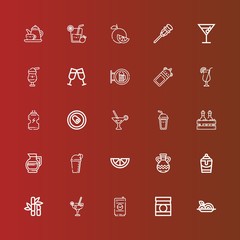 Editable 25 juice icons for web and mobile