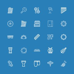 Editable 25 orchestra icons for web and mobile
