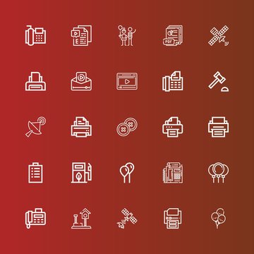 Editable 25 glossy icons for web and mobile