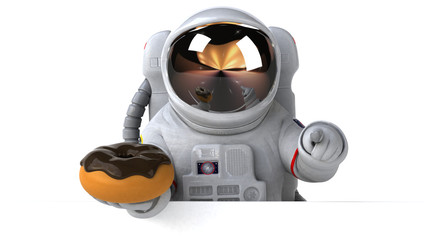 Fun astronaut - 3D Illustration