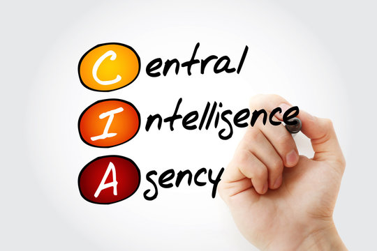CIA - Central Intelligence Agency acronym, concept background