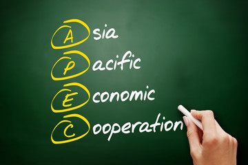 APEC - Asia Pacific Economic Cooperation acronym, business concept background