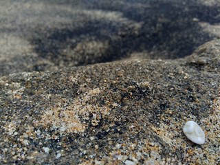Sand and the rock natural background