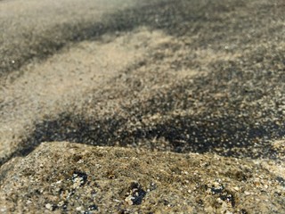 Sand and the rock natural background