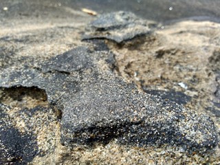 Sand and the rock natural background