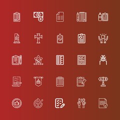 Editable 25 tick icons for web and mobile