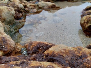 Fototapeta premium Sand and the rock natural background