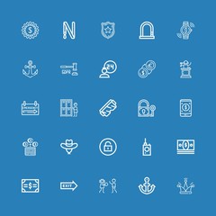 Editable 25 safe icons for web and mobile