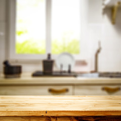 desk of free space for your decoration and kitchen interior 