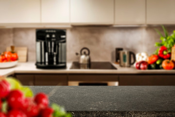 desk of free space for your decoration and kitchen interior 