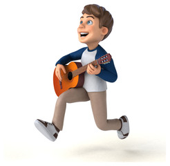 3D cartoon character fun teenager