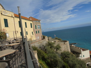 Cervo ligure, Italy – 02/13/2020: The village of Cervo on the Italian Riviera in the province of...