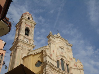 Cervo ligure, Italy – 02/13/2020: The village of Cervo on the Italian Riviera in the province of Imperia, Liguria, Italy